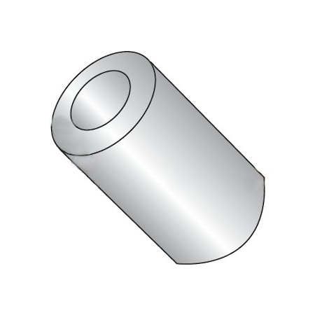 Newport Fasteners Round Spacer, #6 Screw Size, Plain Stainless Steel, 5/16 in Overall Lg, 0.140 in Inside Dia, 100 PK 436492